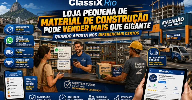 Loja pequena de material de construção pode vender mais que gigante quando aposta nos diferenciais certos