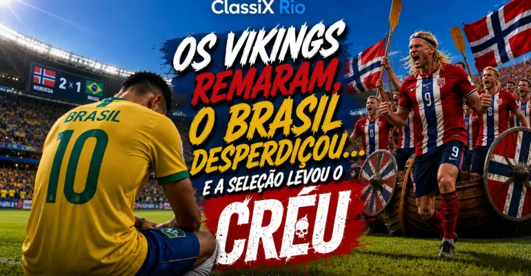 Os Vikings remaram, o Brasil desperdiçou... e a Seleção levou o CRÉU