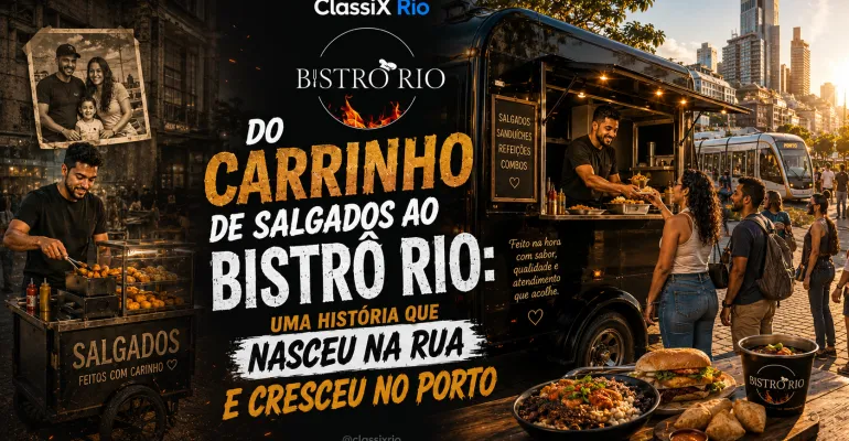 Do carrinho de salgados ao Bistrô Rio: a história de Gabriel Laureano nasceu na rua, cresceu no Porto e virou inspiração