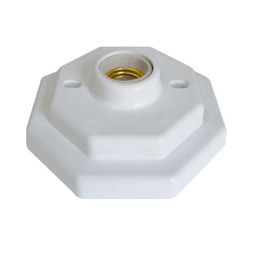 Foto do produto PLAFON COM SOQUETE LOUÇA  OCTAGONAL